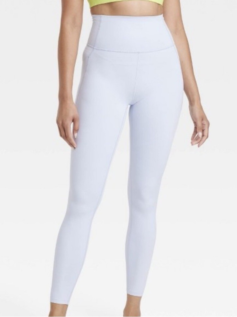 all in motion dynamic flex High rise light blue Leggings 7/8 length 1